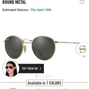 Ray Ban Original Round metal frames